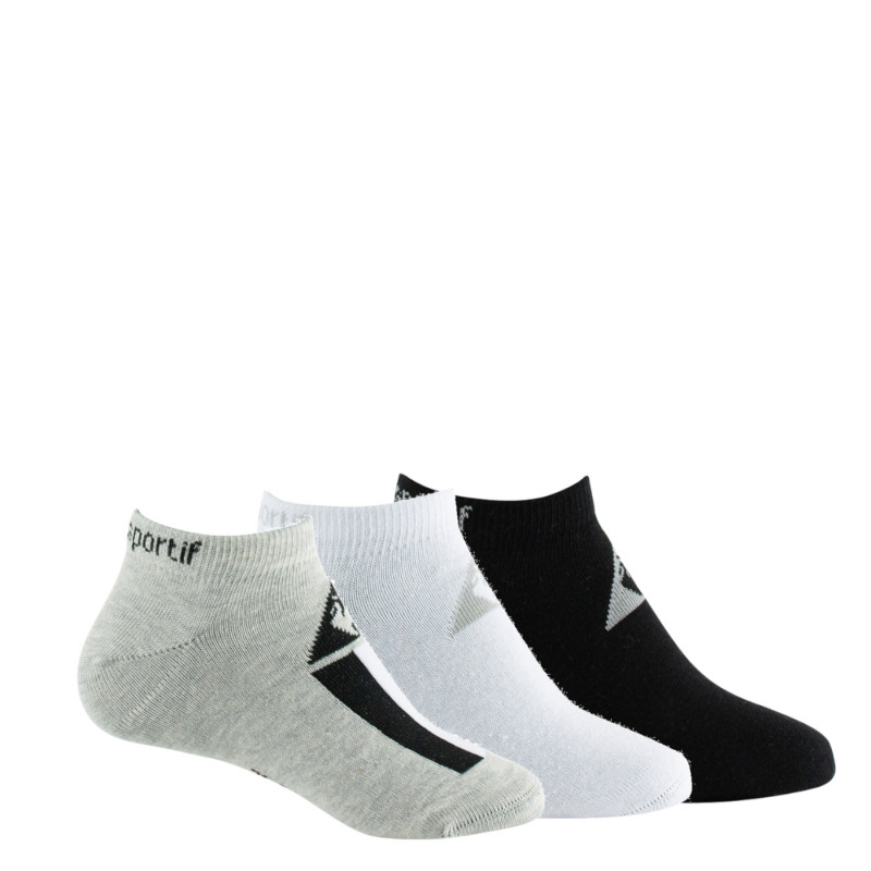 Chaussettes homme blanc 43/46 LE COQ SPORTIF : le lot de 3 paires de  chaussettes à Prix Carrefour