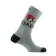 Mi-chaussettes en coton motif Papa chien MADE IN FRANCE