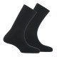 Lot de 2 paires de mi-chaussettes non-comprimantes en coton