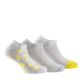 Lot de 3 paires d'invisibles en coton motifs citrons