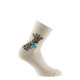 Lot de 2 paires de mi-chaussettes en coton motif Girafe