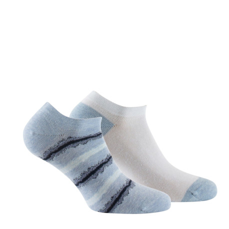 Lot de 2 paires d'invisibles en coton Tie and Dye