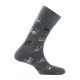 Mi-chaussettes en coton all over bulldogs MADE IN FRANCE