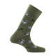 Mi-chaussettes en coton all over bulldogs MADE IN FRANCE