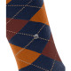 Chaussettes hautes Edinburgh en laine Royal blue