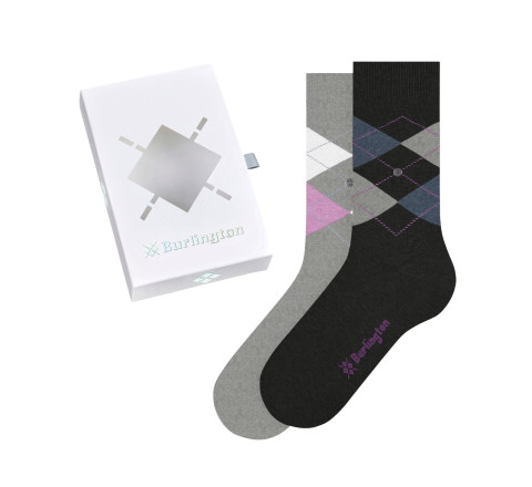 Coffret de chaussettes en coton Burlington femme Argyle