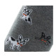 Mi-chaussettes en coton all over bulldogs MADE IN FRANCE