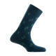 Mi-chaussettes jersey en coton all over de sapins