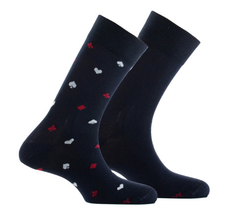 Lot de 2 paires de mi-chaussettes en coton All over as