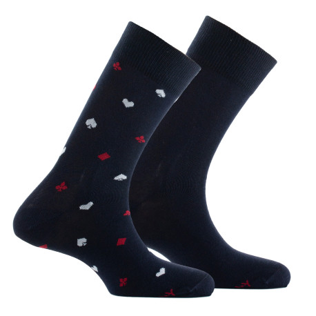 Lot de 2 paires de mi-chaussettes en coton All over as