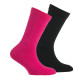 Lot de 2 paires de mi-chaussettes en pur coton