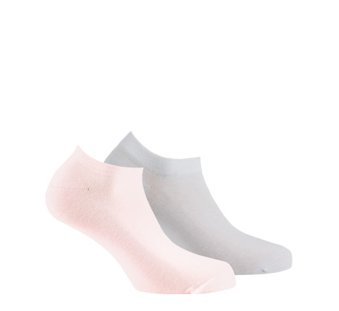 Lot de 2 paires d'invisible en pur coton