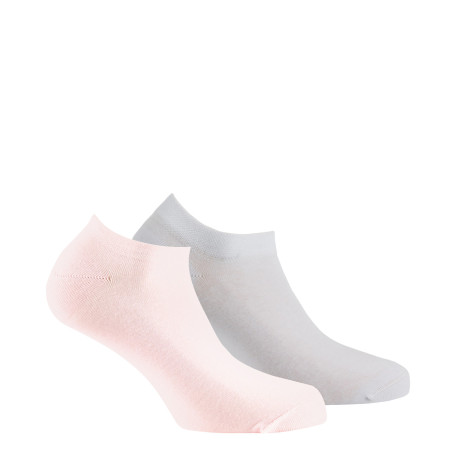 Lot de 2 paires d'invisible en pur coton