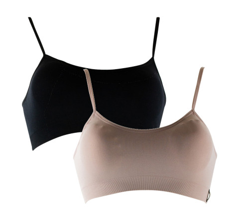 Lot de 2 brassières sans couture à fines bretelles