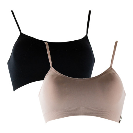 Lot de 2 brassières sans couture à fines bretelles