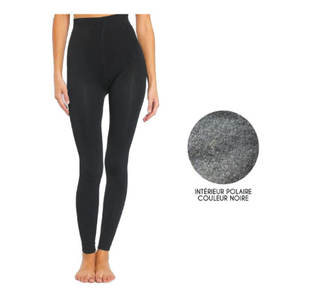 Legging thermo intérieur polaire en polyester