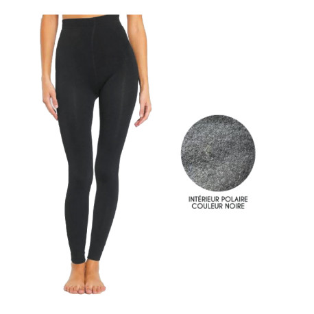 Legging thermo intérieur polaire en polyester