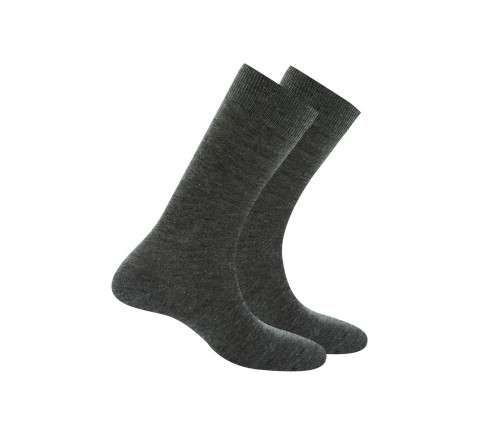 Pack 2 mi-chaussettes jersey unies anti-odeur