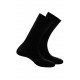 Pack 2 mi-chaussettes jersey unies anti-odeur